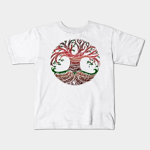 tree of the life Kids T-Shirt by NerdsbyLeo